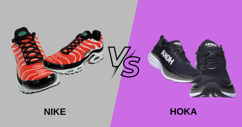 The full view of Nike vs Hoka